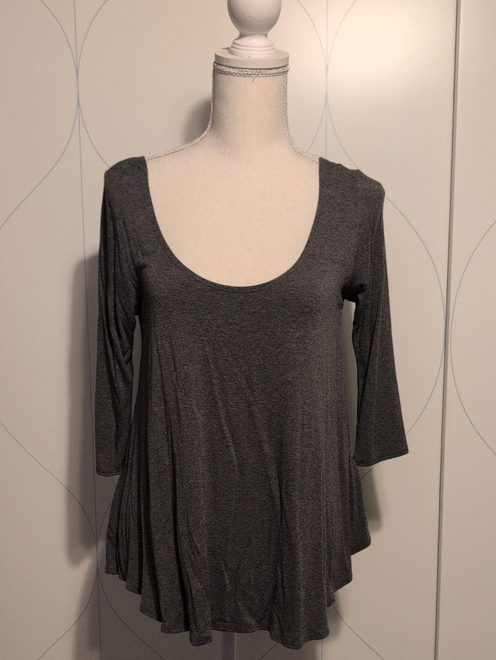 4/$20 Kimchi Blue Charcoal Scoop Neck Swing Tunic